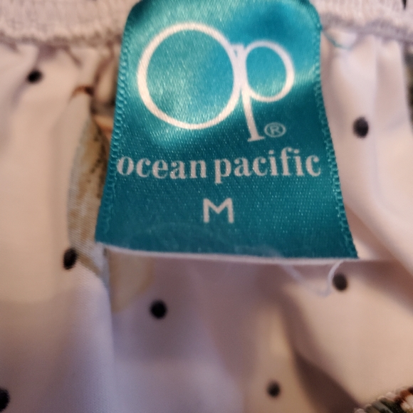 Ocean Pacific Lemon/White Off-Shoulder 🍋 Dress - Size M - Picture 8 of 9